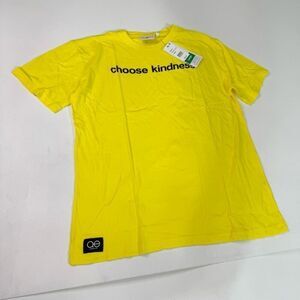Queer Eye Tee Shirt Mens Large Yellow Choose Kindness LGBGQ Crewneck New